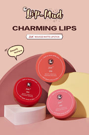 3 Colors  Matte Lipstick waterproof lip mud