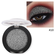 Pudaier Pro Metallic Shimmer Eyeshadow Palette Makeup Single 20 Colors Glitter