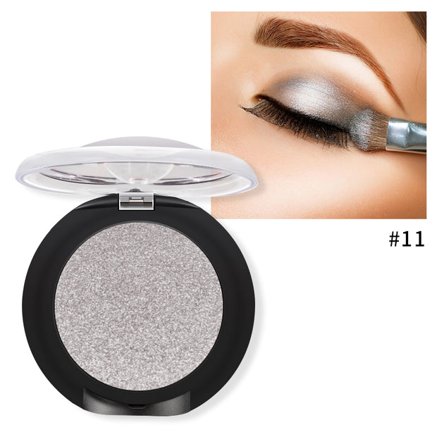 Pudaier Pro Metallic Shimmer Eyeshadow Palette Makeup Single 20 Colors Glitter