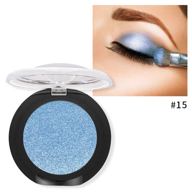 Pudaier Pro Metallic Shimmer Eyeshadow Palette Makeup Single 20 Colors Glitter